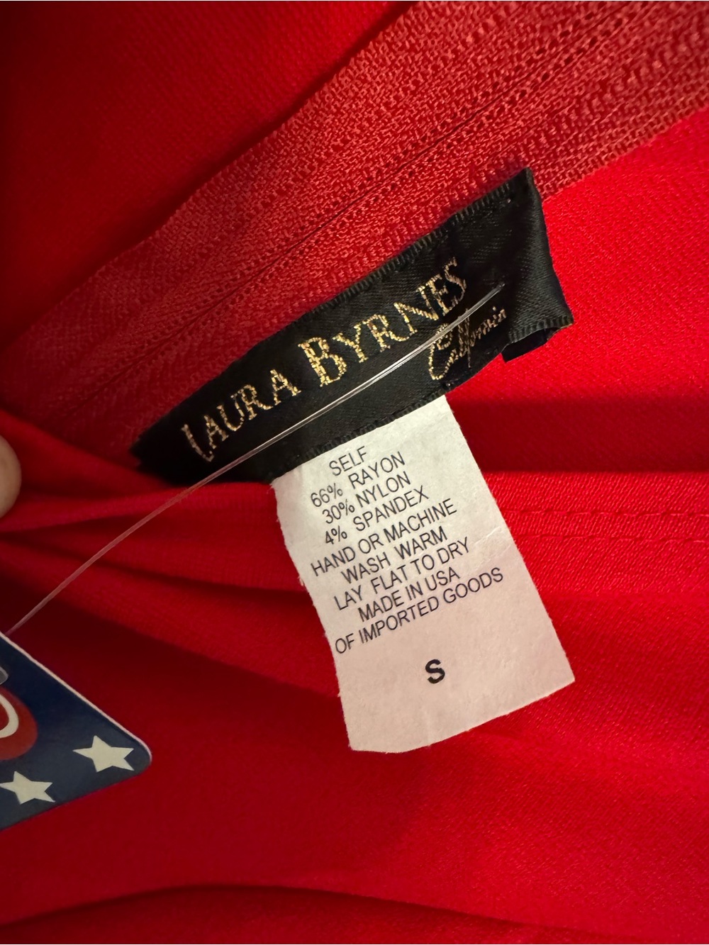 Laura Byrnes red dress Size S NWT - Picture 6 of 6